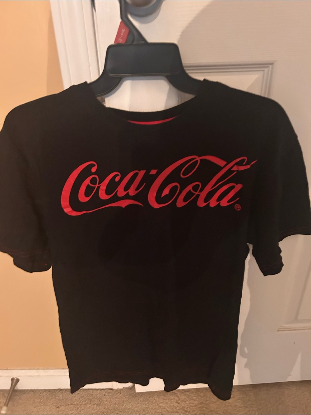 Coca Cola Kids Black Tee with Red Script Logo